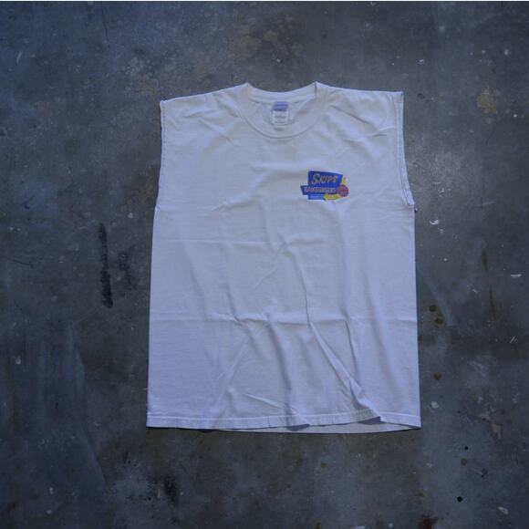 Vintage 2000s Skips Hamburger Cutoff Graphic Tee - Picture 2 of 7